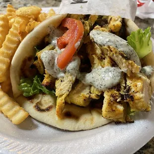 Chicken Gyros Sandwich