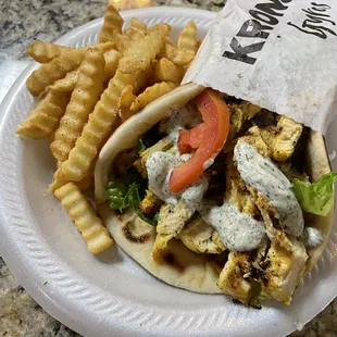 Chicken Gyros Sandwich