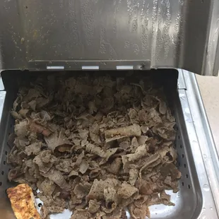a pan full of beef