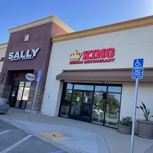 the front of the restaurant