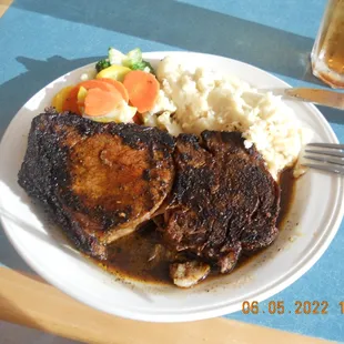 Blackened Prime Rib cooked to perfection! Delicious