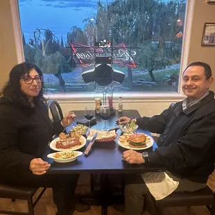 Hubby and I enjoying a delicious dinner at King Island Marina Resort Bar &amp; Grill located in beautiful Stockton, California.