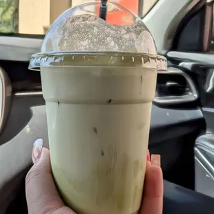 Matcha iced latte
