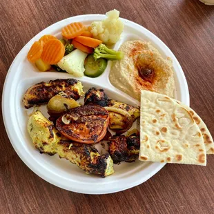 Chicken Kabob plate