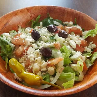 Greek side salad.