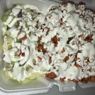 #7: Chicken Gyro w/ Rice &amp; Salad Platter (Chicken over Rice)