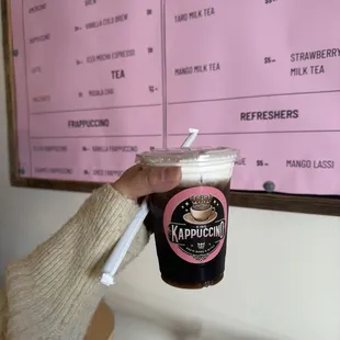 Iced caramel cold brew