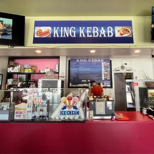 king kebab in a restaurant