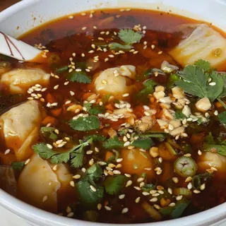 Won Ton with Spicy Chili