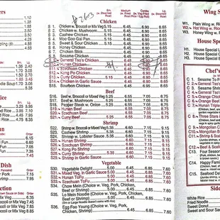 Menu 12/2/2016