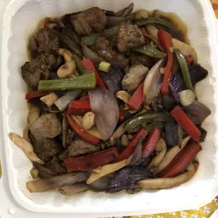 Stir Fry Rib Eye Steak with Mushroom