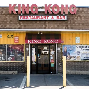 the front of the restaurant