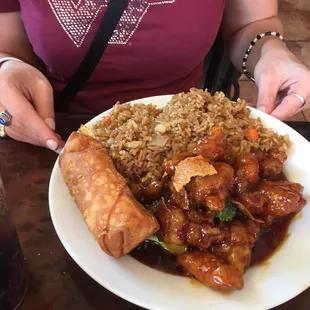 Orange Chicken Combo.