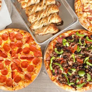 pizza, food