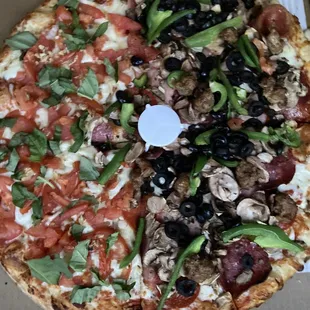 Half margherita half combination