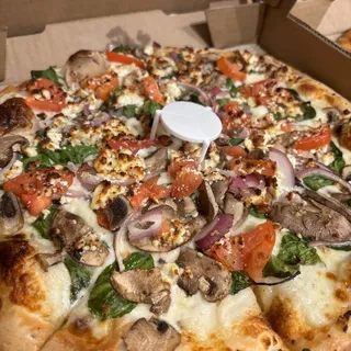 Greek Spinach Pizza
