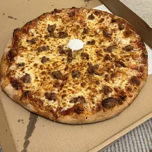 XL Sausage NY style (thin crust)