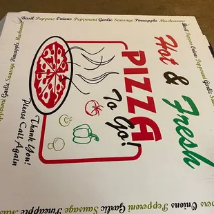 Big 'ol box for a big 'ol pizza!