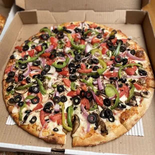 Large gourmet veggie. Everything very fresh.