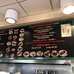 Menu &amp; prices September 2023.
