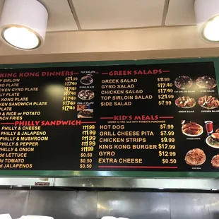 Menu &amp; prices September 2023.