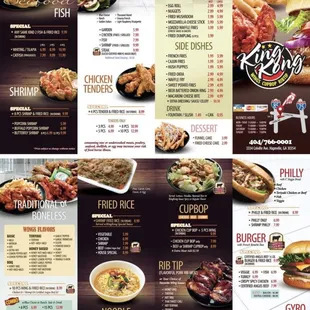 The menu