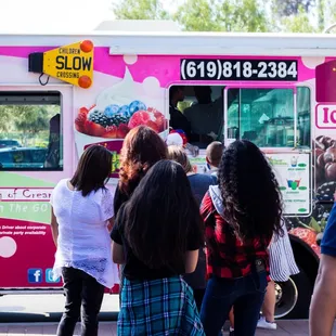 Loved the color and design of the truck!  Pink to go with the birthday girl!