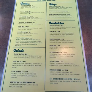 Menu Front.