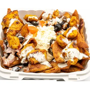 Chicken Kebob Nachos