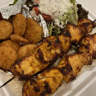 Chicken Kabob Plate