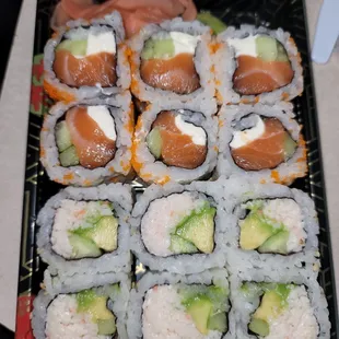 R7. California Roll R8. Philadelphia Roll
