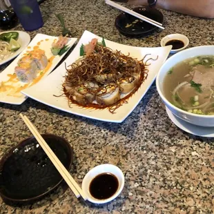 Tornado Roll and Pho
 OMG!