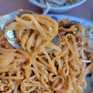 Pad thai is dry AF. I had to improvise by using some of the broth from my kids soup. They definitely can do better with the sauce.