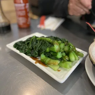 Gai lan with oyster sauce