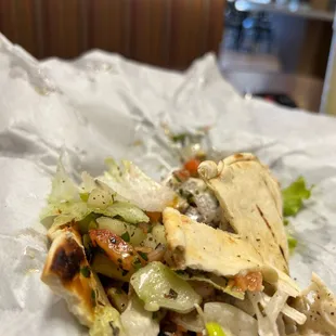 a close up of a sandwich