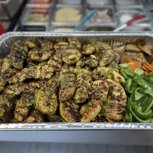 Chicken kebabs catering order