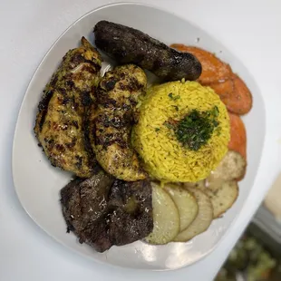 a plate of food