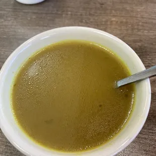 Complimentary soup...delicious