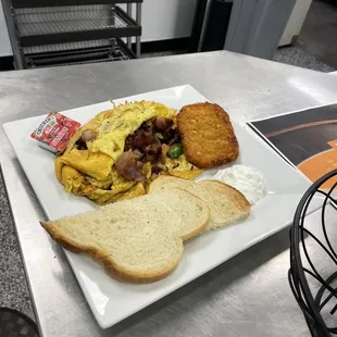 a breakfast plate