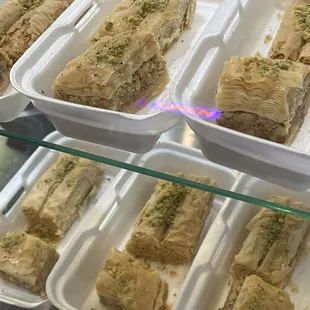 Baklava display