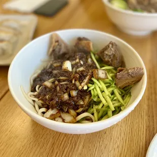Fresh Dry Noodles with Bean Paste
