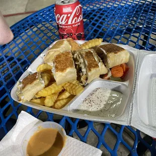 Beautiful night out wifi and i sharing a shawarma and loving life.