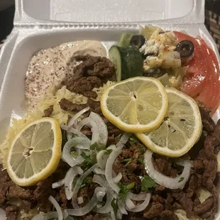 8. Beef Shawarma Plate