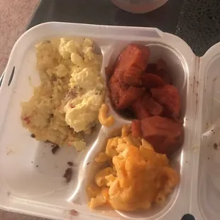 a tray of food