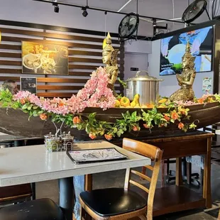 sushi and sashimi, outside