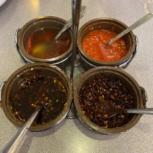 Not an authentic SEAsian shindig without this 4 chili combo.