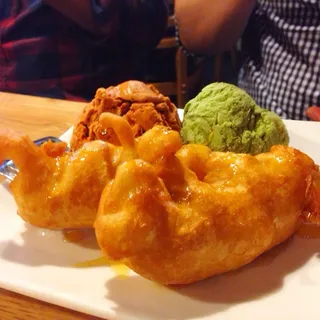 Fried Banana with Ice Cream