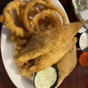 a plate of deep fried squid