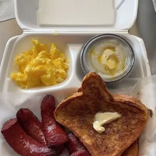 Sausage breakfast platter