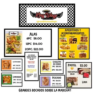 Spanish Menu
